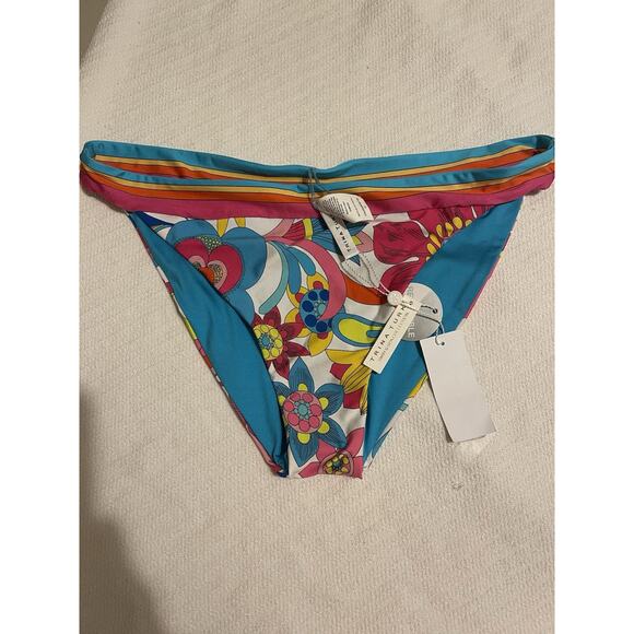 NWT Trina Turk Womens Fontaine High Waist Banded Printed Swim Bottom 14 - Picture 3 of 4